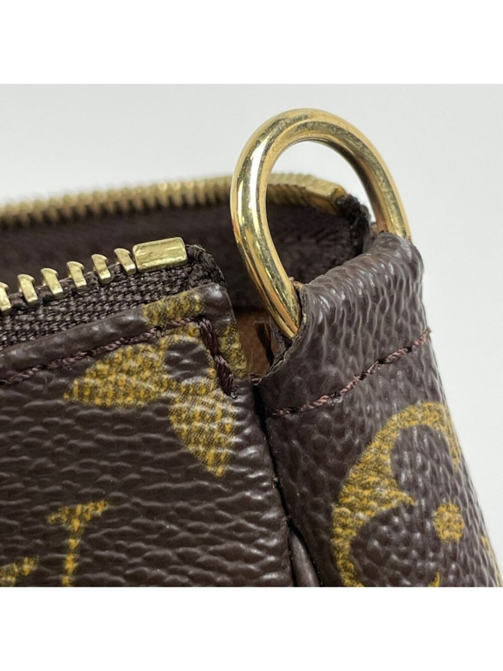 Louis Vuitton Pochette Makeup Cosmetics Pouch Monogram Brown - Picture 4 of 9